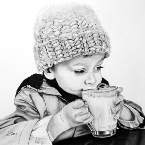Oeuvre "Le garçon au lait chaud"